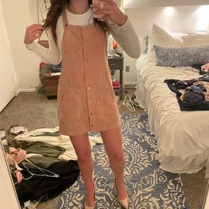 Blush Pink Overall Dress